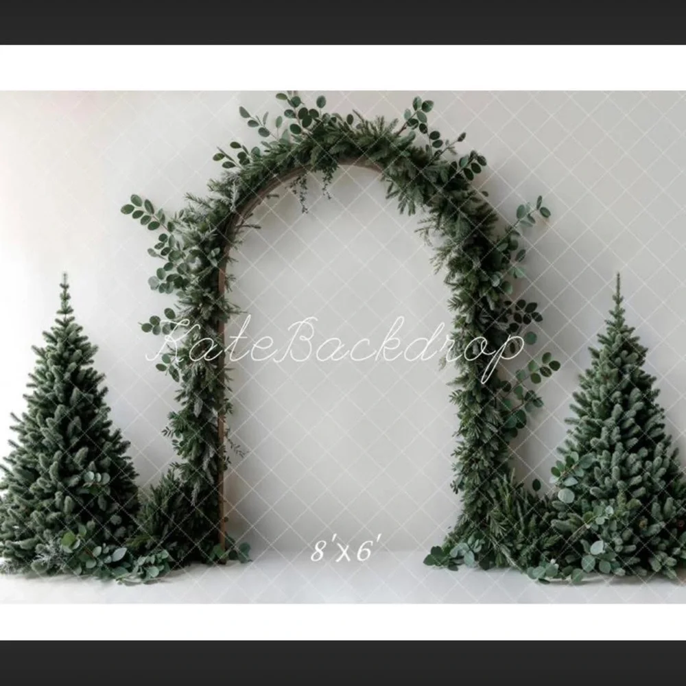 Kate Backdrop Greenery Holiday Arch and Tree Set